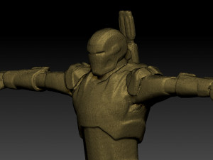 statue war machine 3D Model