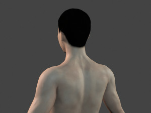 beautiful naked man -rigged 3D Модель