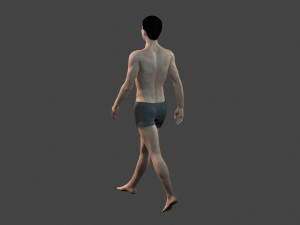 beautiful naked man -rigged 3D Модель