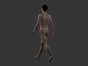 beautiful naked man -rigged Modelo 3D
