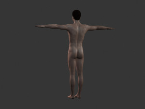 beautiful naked man -rigged Modelo 3D