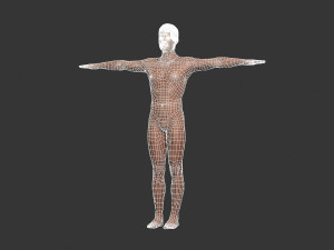 beautiful naked man -rigged Modelo 3D