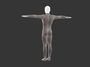 beautiful naked man -rigged Modelo 3D