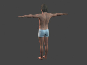 movie actor jeff bridges -rigged 3d character 3D मॉडल