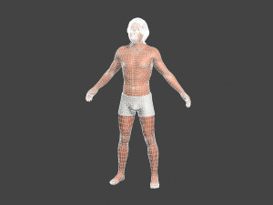 movie actor jeff bridges -rigged 3d character 3D मॉडल