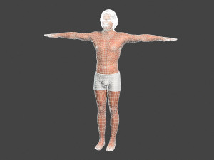 movie actor jeff bridges -rigged 3d character 3D मॉडल