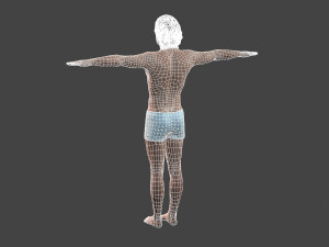 movie actor jeff bridges -rigged 3d character 3D मॉडल