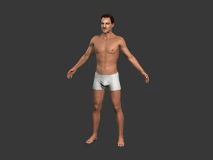 movie actor leonardo dicaprio -rigged 3d character 3D Model