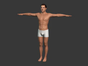 movie actor leonardo dicaprio -rigged 3d character 3D Model