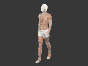 movie actor leonardo dicaprio -rigged 3d character 3D Model