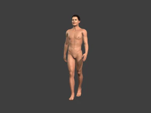 movie actor christian bale-rigged 3d character 3D Model