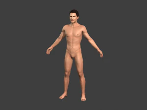 movie actor christian bale-rigged 3d character 3D Model