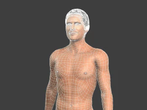 movie actor christian bale-rigged 3d character 3D Model