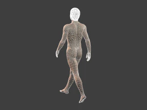 movie actor christian bale-rigged 3d character 3D Model
