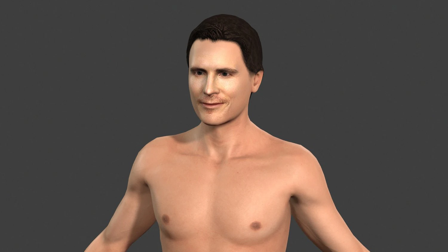 movie actor christian bale -rigged 3d character 3D Model .c4d .max .obj .3ds .fbx .stl .blend