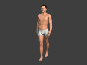 movie actor christian bale -rigged 3d character 3D Model