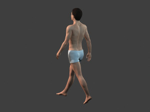 movie actor christian bale -rigged 3d character 3Dモデル