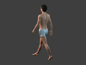 movie actor christian bale -rigged 3d character 3D Model