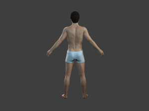 movie actor christian bale -rigged 3d character 3Dモデル