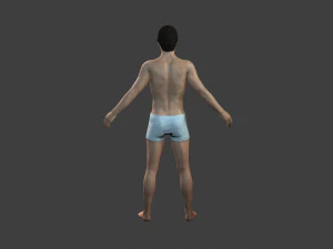 movie actor christian bale -rigged 3d character 3D Model