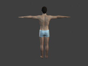movie actor christian bale -rigged 3d character 3Dモデル