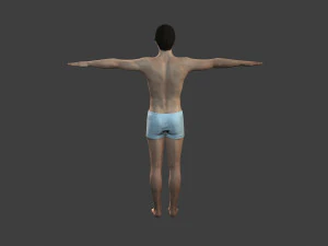 movie actor christian bale -rigged 3d character 3D Model
