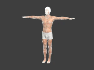 movie actor christian bale -rigged 3d character 3D Model