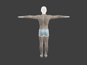 movie actor christian bale -rigged 3d character 3Dモデル