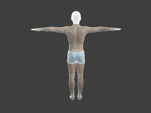 movie actor christian bale -rigged 3d character 3D Model