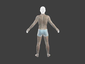 movie actor christian bale -rigged 3d character 3D Model