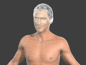 movie actor christian bale -rigged 3d character 3D Model