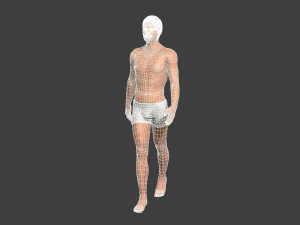 movie actor christian bale -rigged 3d character 3D Model