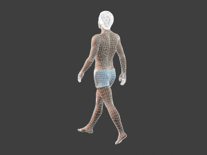 movie actor christian bale -rigged 3d character 3Dモデル