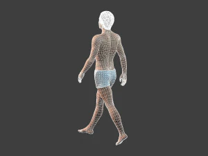 movie actor christian bale -rigged 3d character 3D Model