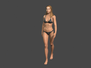 movie actress madison iseman in bikini -rigged 3d character 3D Model
