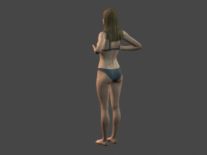 movie actress madison iseman in bikini -rigged 3d character 3D Model