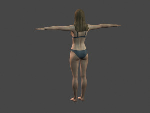 movie actress madison iseman in bikini -rigged 3d character 3D Model