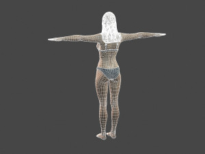movie actress madison iseman in bikini -rigged 3d character 3D Model