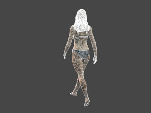 movie actress madison iseman in bikini -rigged 3d character 3D Model