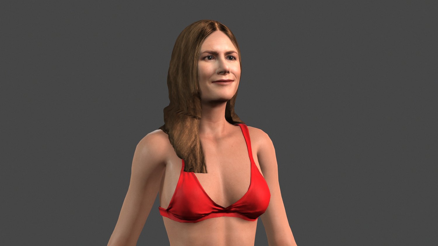 movie actress jennifer aniston in bikini -rigged 3d character 3D Model in  Woman 3DExport