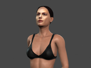 movie actress angelina jolie in bikini -rigged 3d character 3Dモデル