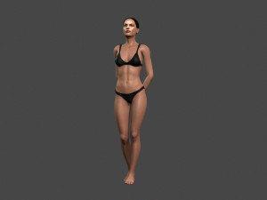 movie actress angelina jolie in bikini -rigged 3d character 3Dモデル