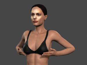 movie actress angelina jolie in bikini -rigged 3d character 3Dモデル