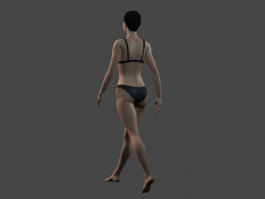 movie actress angelina jolie in bikini -rigged 3d character 3Dモデル