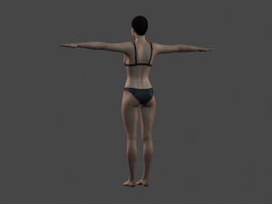 movie actress angelina jolie in bikini -rigged 3d character 3Dモデル