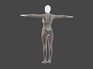 movie actress angelina jolie in bikini -rigged 3d character 3Dモデル