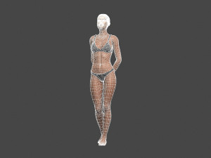 movie actress angelina jolie in bikini -rigged 3d character 3Dモデル