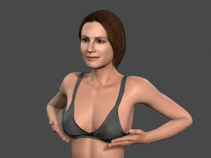 aktris film julia robert dalam karakter 3d berbikini Model 3D