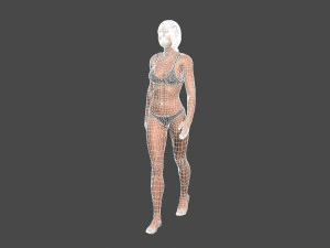 movie actress julia robert in bikini -rigged 3d character 3D Model