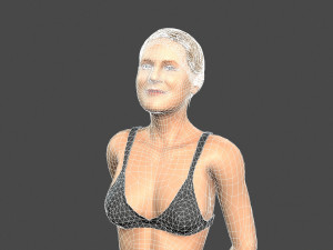 beautiful woman -rigged and animated for unity 3D 모델